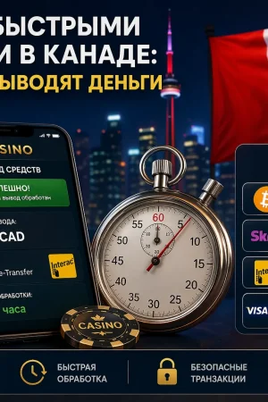Казино с быстрыми выплатами в Канаде: где реально выводят деньги за 1–24 часа